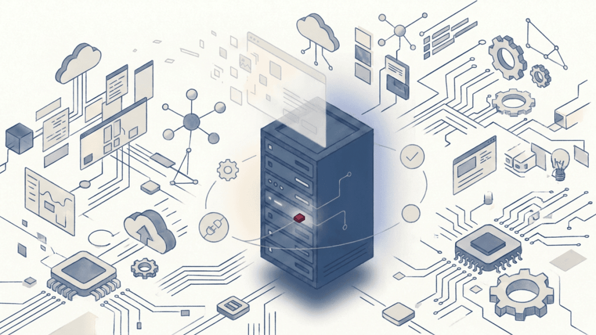 Illustration of headless SaaS: software losing its interface to AI agents